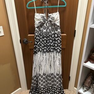BCBGeneration Black and White Maxi Sundress